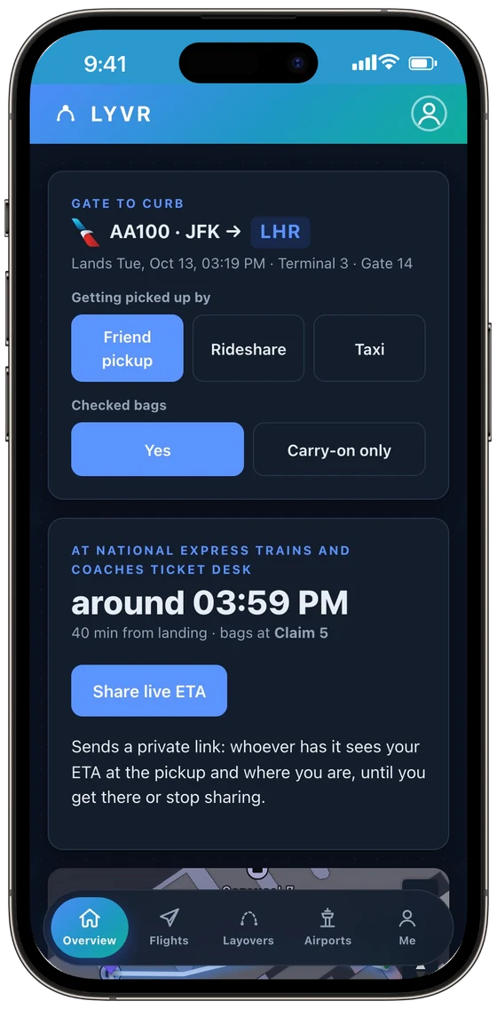 Gate to curb at Heathrow: getting picked up by a friend, around 3:59 PM at the pickup
